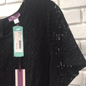 NWT Black Lace Top